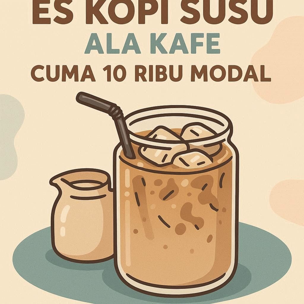 Es Kopi Susu ala Kafe tapi Cuma Modal 10 Ribu